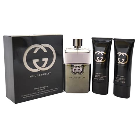 gucci cologne set for him|Gucci travel 3 piece set.